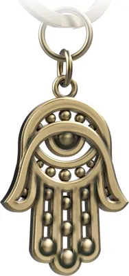 Produktbild von FABACH Hand der Fatima Schlüsselanhänger Hamsa - Hand Fatima Auto Anhänger- Schützende Hand der Fatima Glücksbringer - Amulett zum Schutz gegen Böses Auge Evil Eye