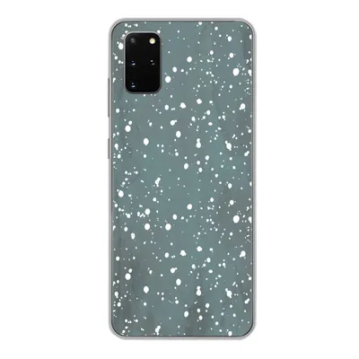 Produktbild von MuchoWow® Handyhülle Schutzhülle Hülle für Samsung Galaxy S20 Plus Polka dots - Grün - Weiß Silikon Softcase Handy Hülle - Hartschale