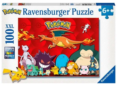 Produktbild von Ravensburger Pokemon XXL Puzzle, 100 Teile, 49x36cm