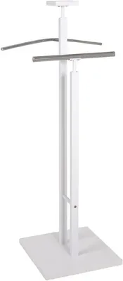 Obrázok produktu pre HAKU vešiak na odevy, chróm, biela – MDF, kov, Š/V/H: 33 x 109 x 33 cm