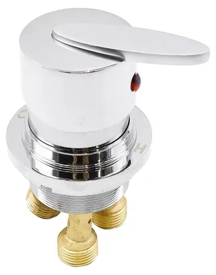 Badewannenmischer, Blattgriff, 2-in-1, G1/2, Messing