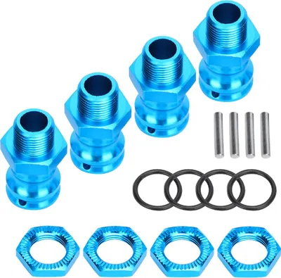Obrázok produktu pre 4ks Hliníková zliatina 17mm Hex 23mm Adaptér na predĺženie kolies pre 1/8 RC autá ModelBlue