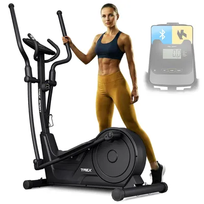 Produktbild von TREX SPORT Crosstrainer für zuhause TX-650CT KRAD | Magnetischer Ellipsentrainer bis 130kg, 16-stufiger Widerstand, Bluetooth, 10kg Schwungmasse