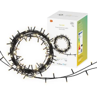 Image de Hombli Smart Christmas Lights pour l'intérieur et l'extérieur - Lumières de Noël LED Décoration de Noël blanc & blanc chaud Lumières de sapin de Noël 20m contrôlées par application
