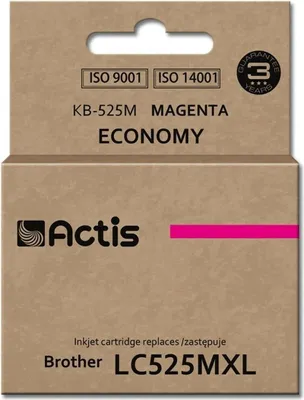 Zdjęcie produktu dla Actis, Tusz do Brother KB-525M (zamiennik LC525M) magenta (purpurowy)