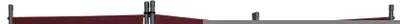 Image de Angerer, paravent 3 pièces, tissu Swingtex, couleur bordeaux