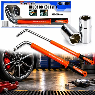 Productafbeelding van Radmoersleutel, type L, 17, 19, 21, 23 mm, FIXEM