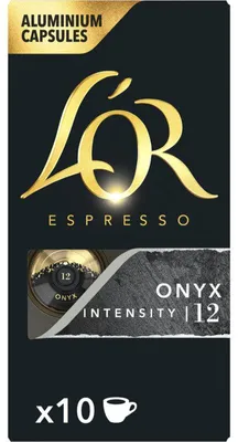 Zdjęcie produktu dla L'Or Espresso Onyx, Kapsułka kawy, Espresso, Ristretto, Nespresso, 10 kub., Czarny, 10 szt.