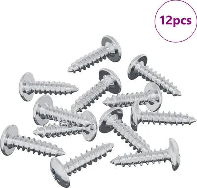 Obrázek produktu pro vidaXL Šroub 12 ks Stříbrná M4 x 16 mm Ocel