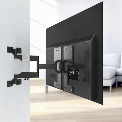 Image de Support TV mural FULLMOTION OLED plat jusqu'à 65" noir