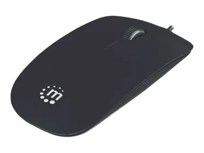 Immagine prodotto di Manhattan 177658 Manhattan Mouse, Silhoutte, optical USB 1000 dpi, schwarz