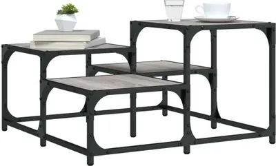 Produktbild von Couchtisch Wohnzimmertisch, moderner Stil, Grau Sonoma 68x68x40 cm Holzwerkstoff 837750