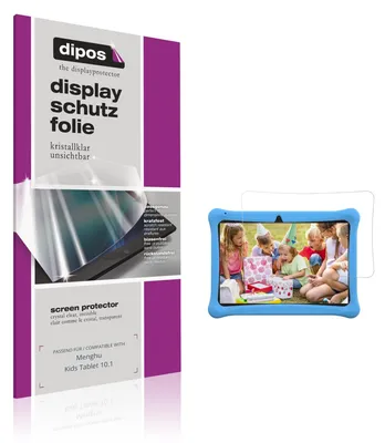 Produktbild von 2x Schutzfolie für Menghu Kids Tablet 10.1 klar Displayschutzfolie Folie Display Schutz dipos