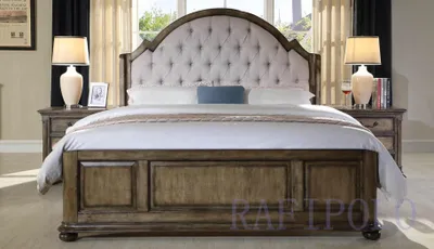 Produktbild von Bett Polster Design Luxus Doppel Hotel Betten Ehe Schlaf Zimmer Textil 180x200cm