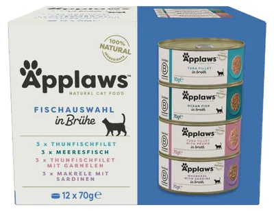 Obrázok produktu pre Applaws Dosen Fisch Collection Multipack, Dospelý, Ryba, 70 g