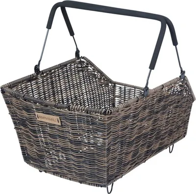 Produktbild von Basil Gepäckträgerkorb Cento Rattan Look Gepäckträgerkorb 22 Liter - braun - ...