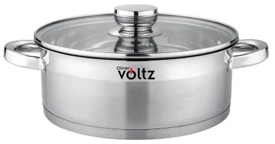 Produktbild von Topf 24X9Cm 3.9L Flach Induktion Oliver Voltz
