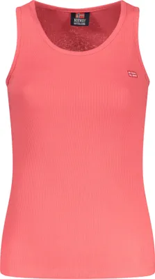 Image de Débardeur rose pour femme avec broderie - Débardeur à bretelles stylé 1963