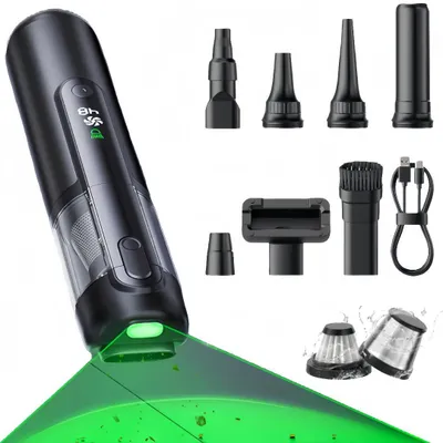 Produktbild von Handstaubsauger, GreenEye-Technologie (100000r/min-16000Pa-2Modi) 4-in-1 Kabelloser Staubsauger mit LED-Display, Bürstenloser Motor für Auto,Haus