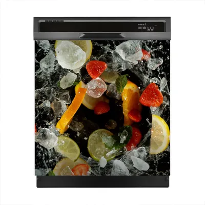 Produktbild von Magnete Dekorative 60x60 cm Küche Magnetmatte Spülmaschine - Farbige Früchte