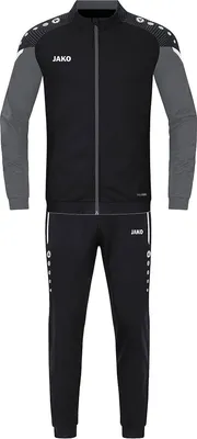Produktbild von JAKO Kinder Trainingsanzug Polyester Performance, Farbe:schwarz/anthra light, Größe:164