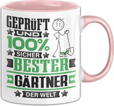 Produktbild von Gärtner Geschenk Lustiger Spruch für Gärtner Geschenkidee Bester Gärtner Der Welt (Rosa)
