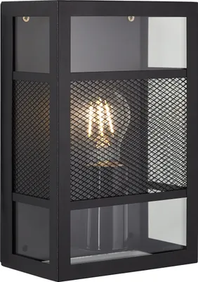 Produktbild von Brilliant Getta Außenwandleuchte E27 IP44 Schwarz 96409/06
