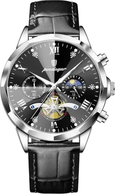 Produktbild von Watch Herren-Armbanduhr, modisch, Quarz, wasserdicht, leuchtend, Chronograph, Leder, Herrenuhr, Sport, Business, klassische Herrenuhren