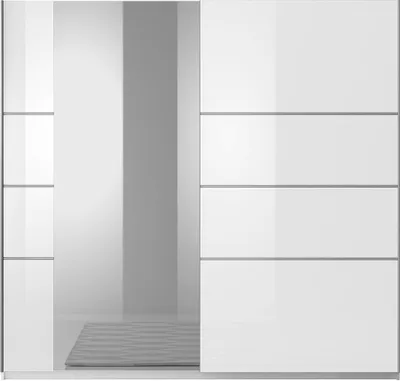 Produktbild von Meublorama HA-BETA-22981656*5C/162KG, 5 Regale, 2 Tür(en), Weiß, MDF-Platten, 610 mm, 1800 mm