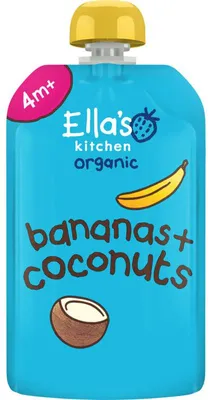 Produktbild von Ella's Kitchen Bananen + Kokos Babybrei 120g – , ab 4 Monaten
