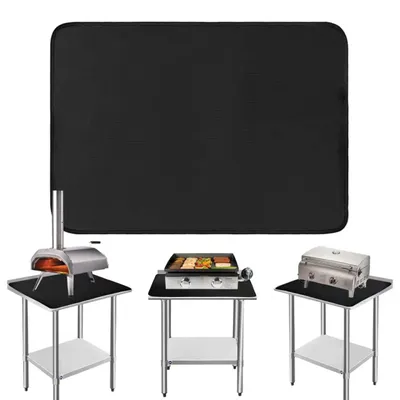 Produktbild von Hitzebeständige Matte für Grill, 40 x 60 cm, schwarz