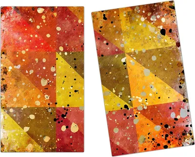 Produktbild von Spritzschutz Herdabdeckplatte Schneidebrett aus Glas Grunge Muster 2-Teilig (60x52cm)