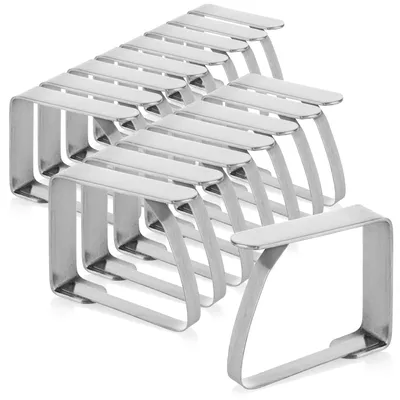 Produktbild von com-four® 16x Tischtuchklammern aus rostfreiem Edelstahl