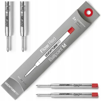 Zdjęcie produktu dla Wkłady do długopisu Drehgriffel nr 1 Red Ballpoint M (2 sztuki)