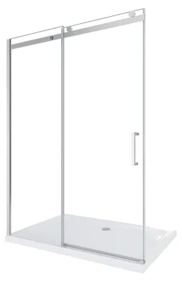 Immagine prodotto di Porta Parete Doccia a Nicchia 1 Anta Scorrevole in Cristallo 8mm Trasparente H190cm 100 cm