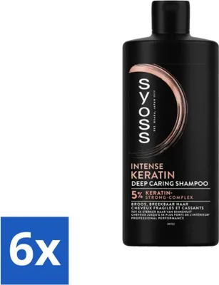 Produktbild von SYOSS - Keratin - Shampoo - Langanhaltendes Styling - 440ml - Vorteilspack - 6 Stücke