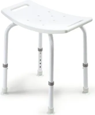 Produktbild von Duschhocker DH TOMTAR höhenverstellbar weiß>>>>