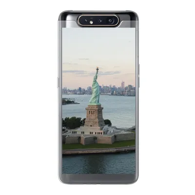 Produktbild von MuchoWow® Handyhülle Schutzhülle Hülle für Samsung Galaxy A80 New York - Freiheitsstatue - Amerika Silikon Softcase Handy Hülle - Schutzdeckel