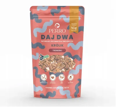 Zdjęcie produktu dla PERRO Daj Dwa Królik przysmak dla psa 85g