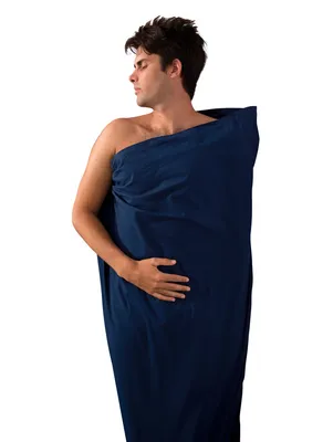 Produktbild von Sea to Summit Premium Baumwolle Travel Liner Barva: navy / Klettverschluss: Lang