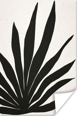 Produktbild von MuchoWow® Poster Blatt - Pflanze - Minimalismus 80x120 cm - Papierdruck