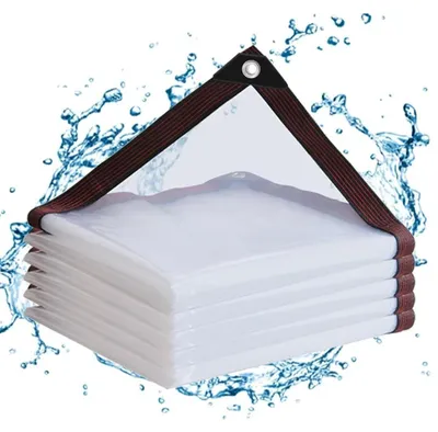 Produktbild von Transparente Plane mit Ösen 3 x 5 m Wasserdicht
