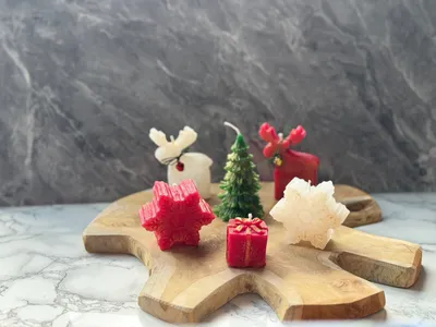 Produktbild von Evila Originals, Christmas Candle Set13, Kerzenset (6 Stück), Mehrfarbig, 100 % SOJA, 5 x 5 x 10 cm