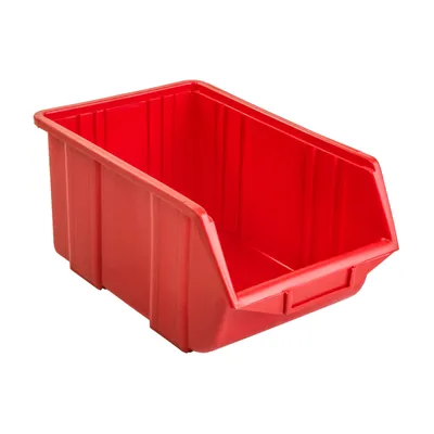 Produktbild von Lagerboxen Stapelboxen Sichtlagerkasten Eco Box Rot 34,5x22,5x16,5cm Sortierkasten