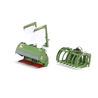 Produktbild von Wiking Frontlader Werkzeuge - Set B Bressel + Lade grün 1:32