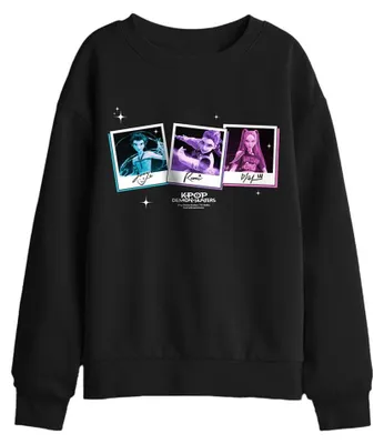 Image de Sweat à capuche "Chasseurs de démons K-Pop" pour enfants, modèle TV42397 (taille 152-158), couleur noire