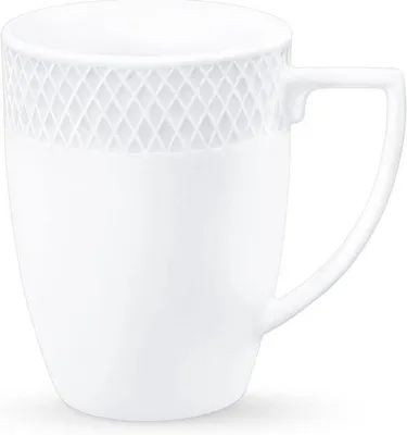 Produktbild von Set von 2 Porzellan Kaffee- und Teetassen mit Henkel, 350 ml, Weiß