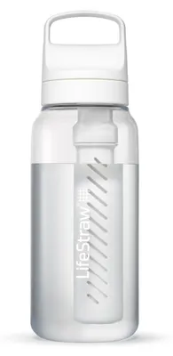 Wasserfilterflasche 1 L, BPA-frei, entfernt Bakterien & Mikroplastik
