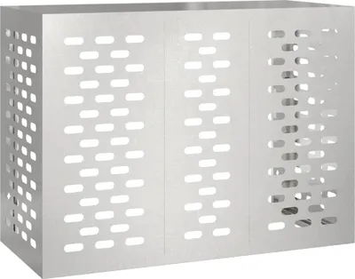 Immagine prodotto di vidaXL Coperchio per climatizzatore argento 110 x 50 x 80 cm in acciaio inox