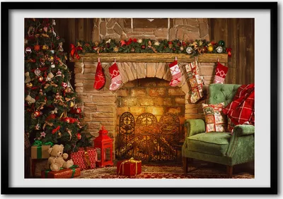 Produktbild von Bild - Bilderrahmen - 100 cm x 70 cm - MDF - Rahmen - Foto - Wandkunst Weihnachtsdekorationen